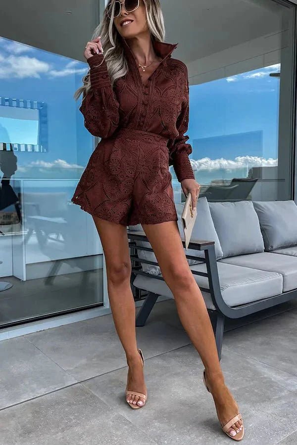 ZEYA - Sophia Lace Embroidered Co - Ord Set