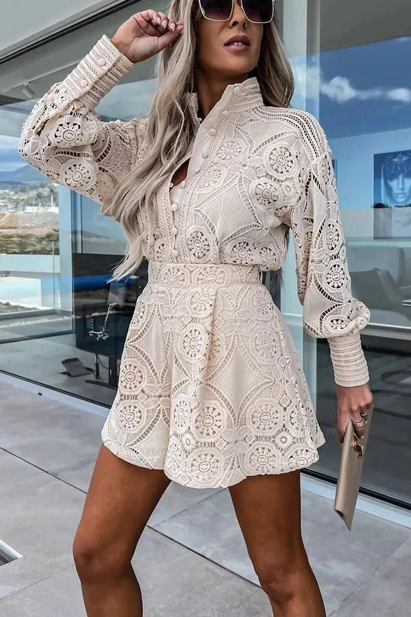 ZEYA - Sophia Lace Embroidered Co - Ord Set