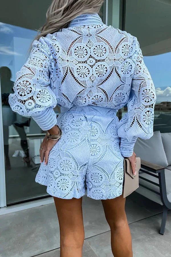 ZEYA - Sophia Lace Embroidered Co - Ord Set