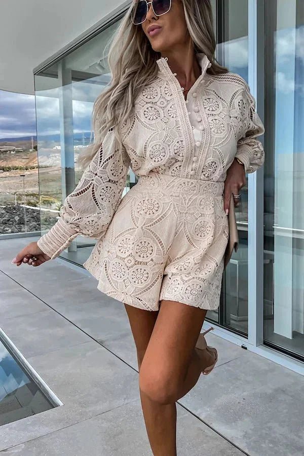 ZEYA - Sophia Lace Embroidered Co - Ord Set