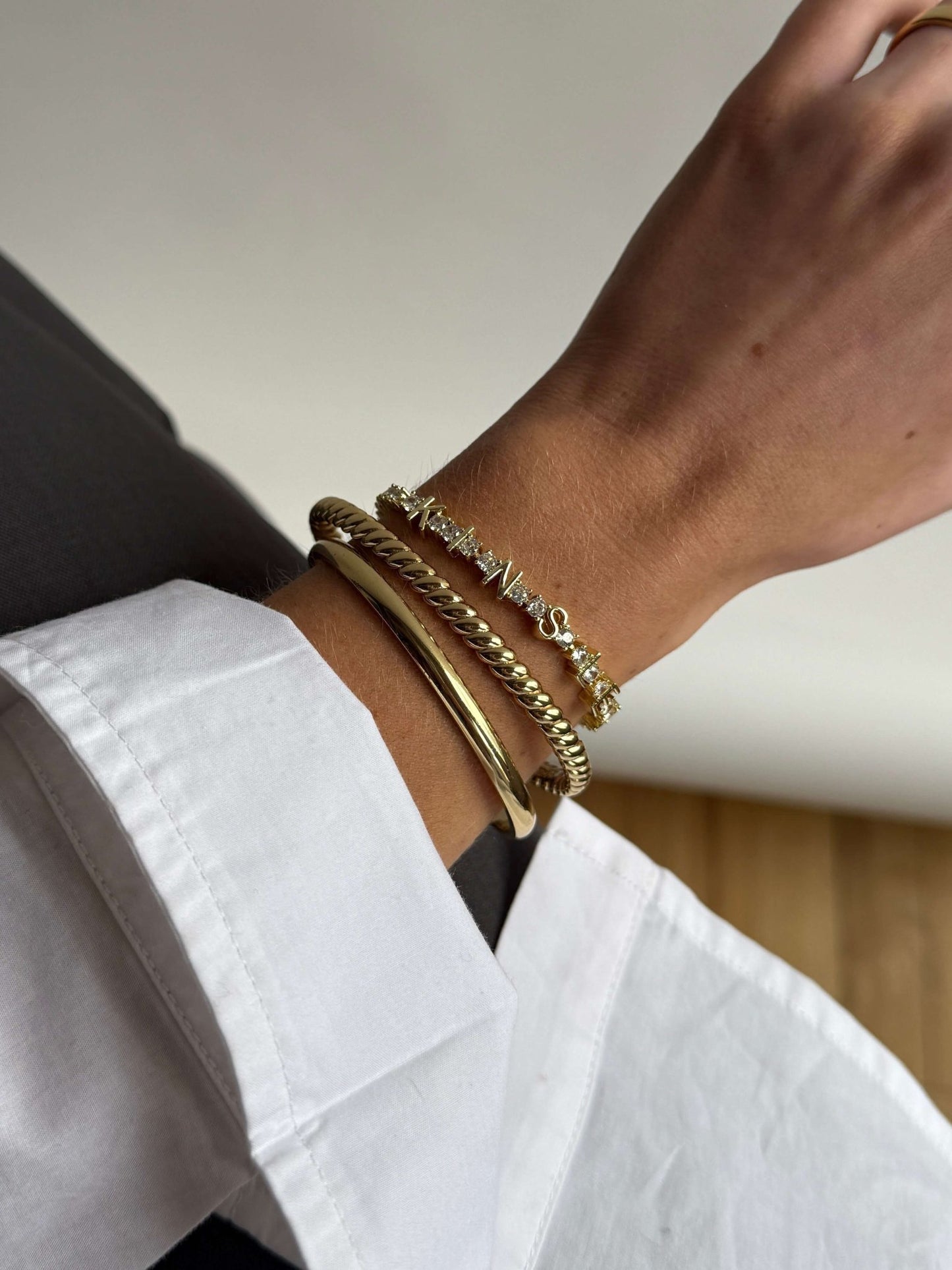 ZEYA - Tennis Bracelet With Letters