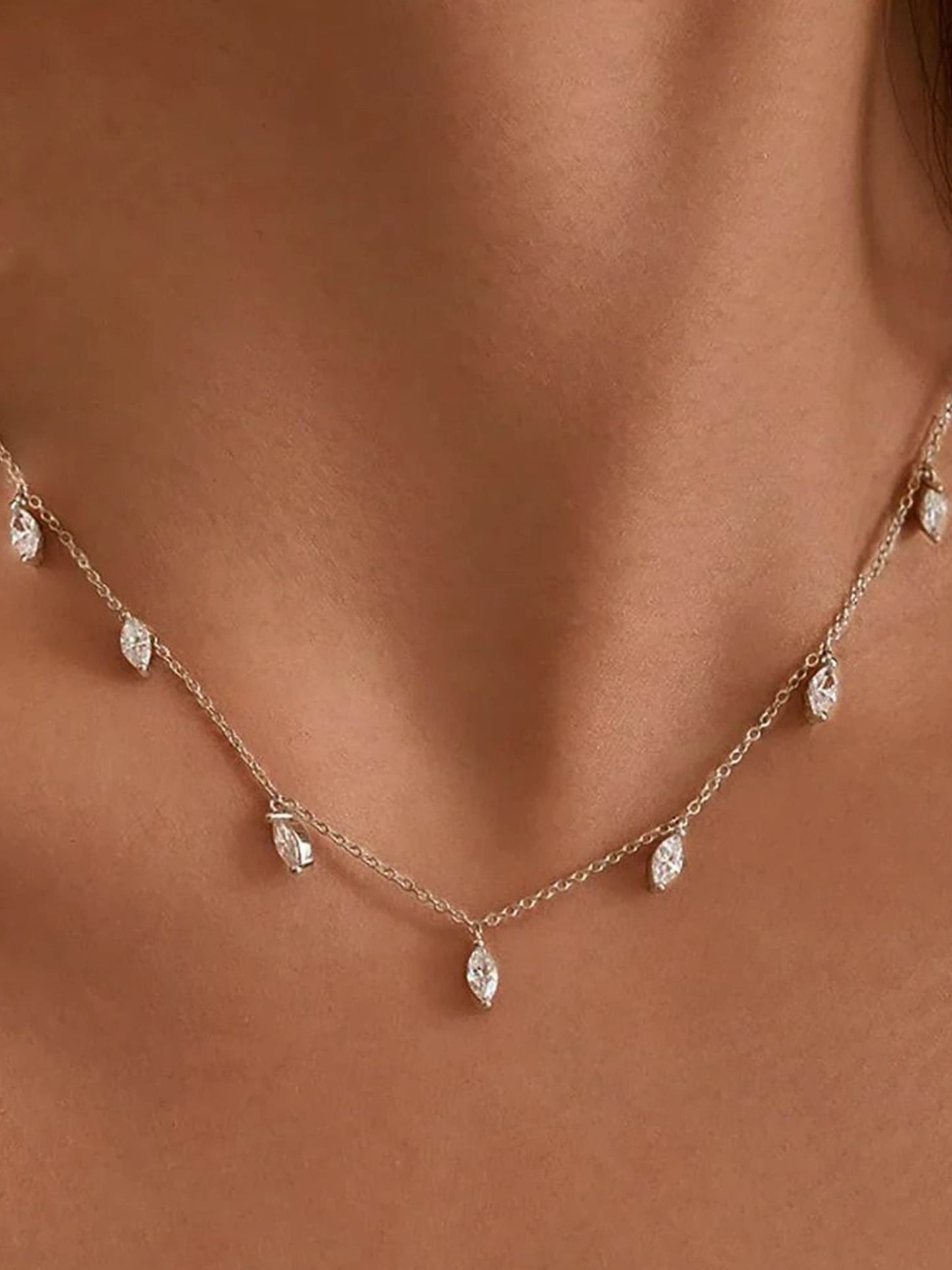 ZEYA - Vera Marquise Cut Necklace