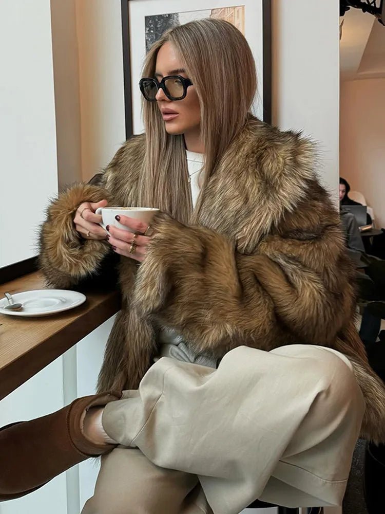 ZEYA - Vivian Oversized Faux Fur Coat