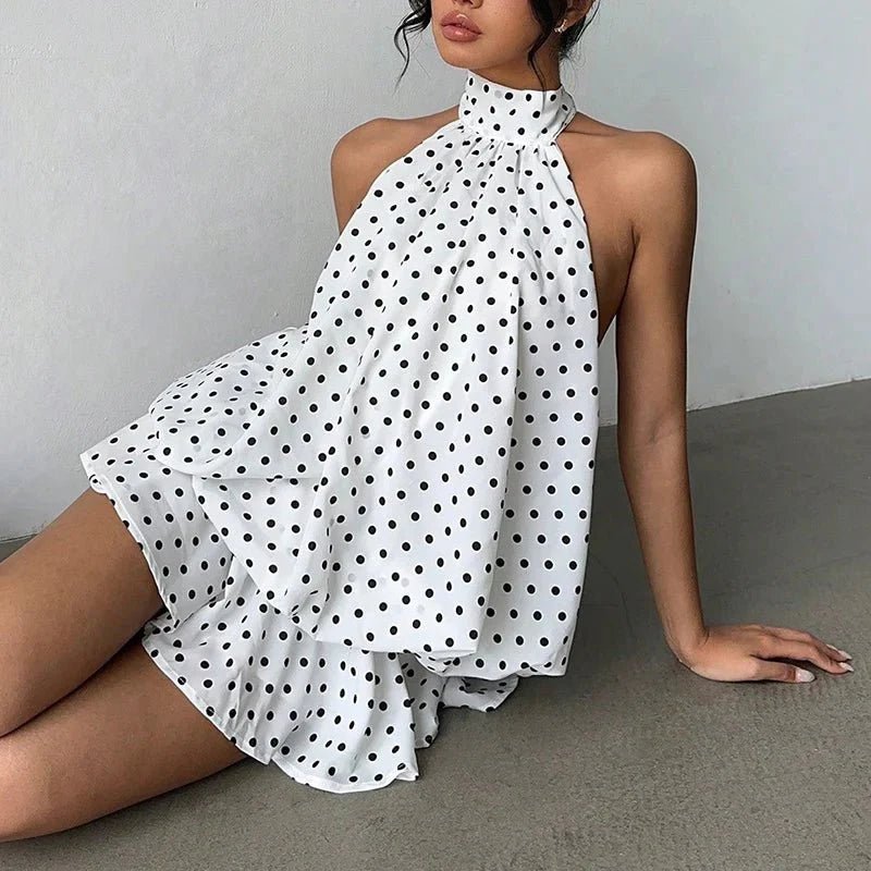 ZEYA - Viviana Halter Backless Mini Dress