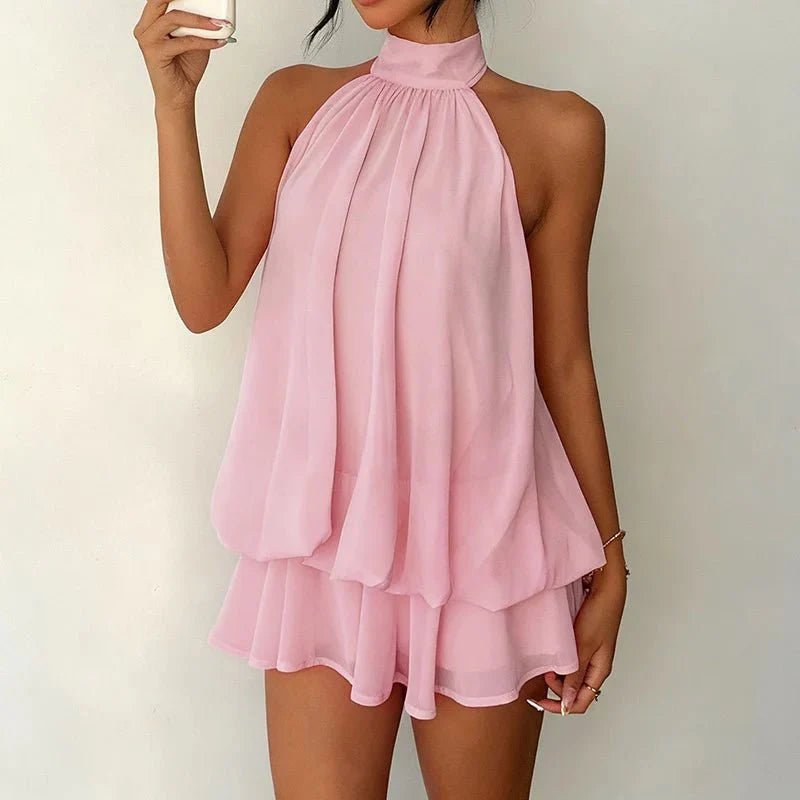 ZEYA - Viviana Halter Backless Mini Dress