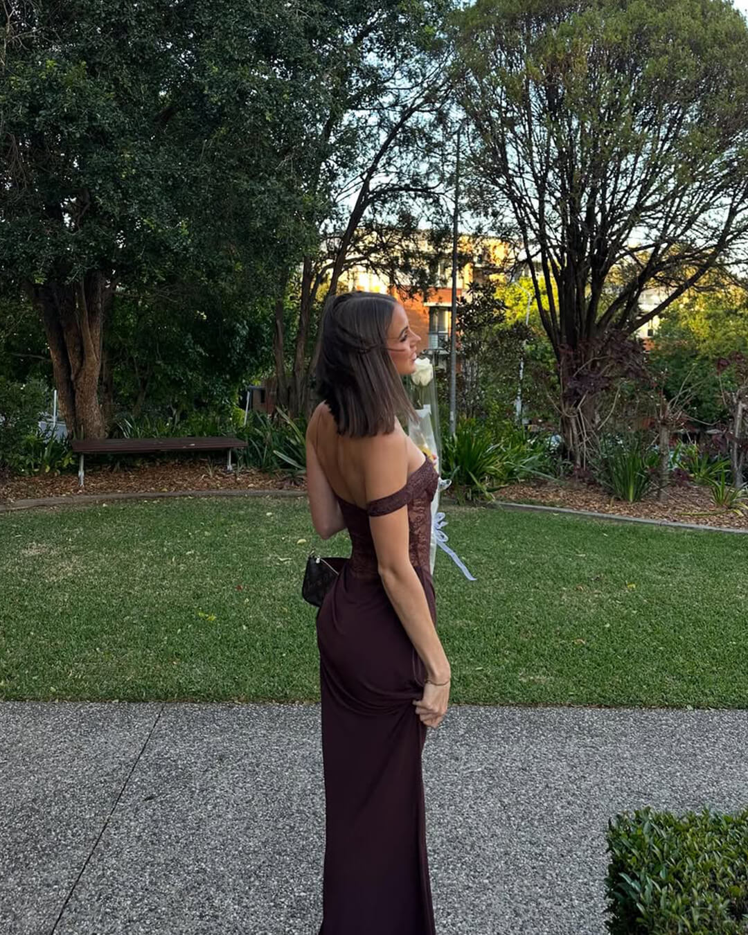 ZEYA - Willow One Shoulder Lace Maxi Dress